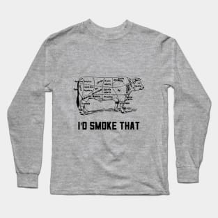 Barbecue Smoking Foodie Beef Lovers Long Sleeve T-Shirt